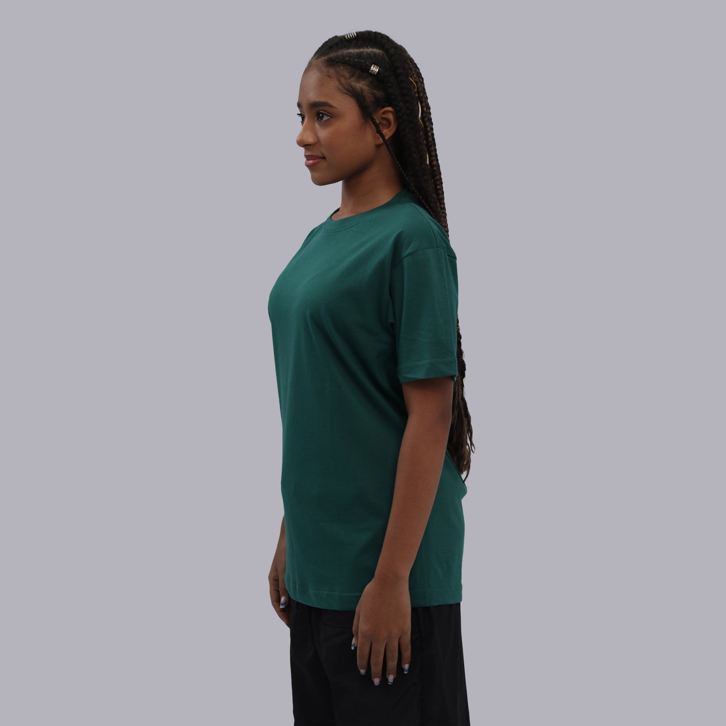 CAMISETA BASICA PREMIUM / VERDE BOTELLA