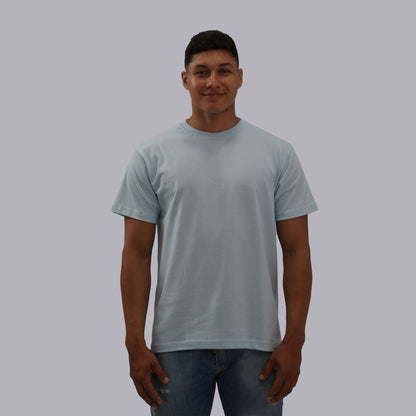 CAMISETA BASICA PREMIUM / AZUL MEDIO