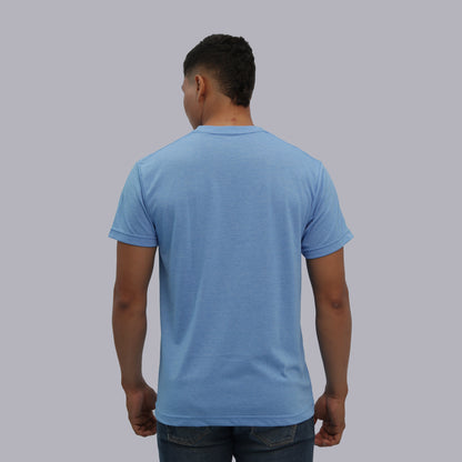 CAMISETA BASICA PREMIUM / CELESTE JASPED