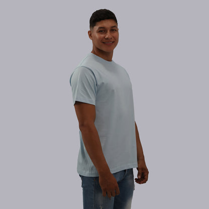 CAMISETA BASICA PREMIUM / AZUL MEDIO