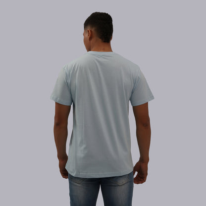 CAMISETA BASICA PREMIUM / AZUL MEDIO