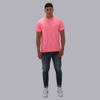 CAMISETA BASICA PREMIUM / ROSA NEON