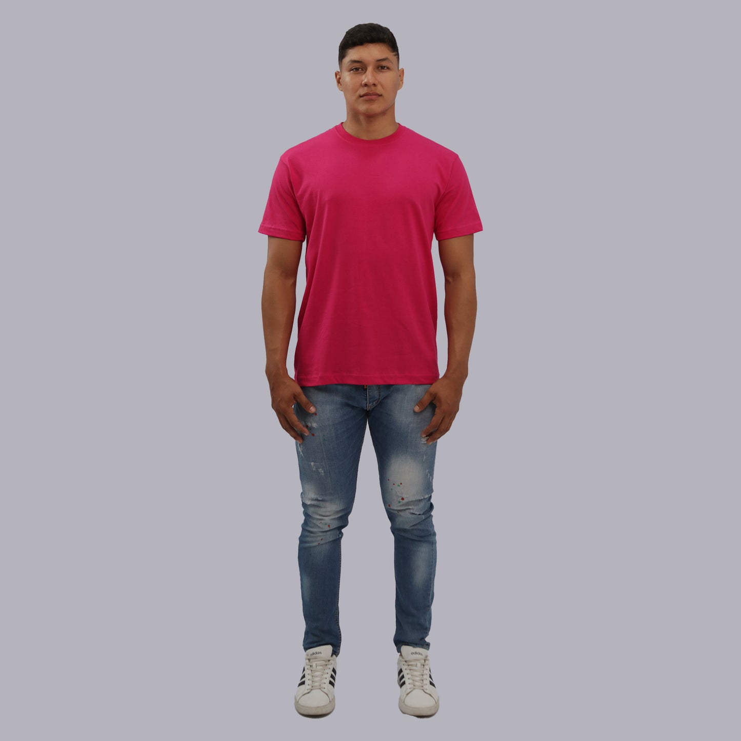 CAMISETA BASICA PREMIUM / FUCSIA