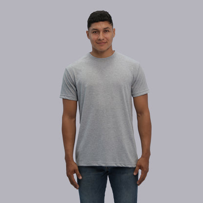 CAMISETA BASICA PREMIUM / GRIS JASPED