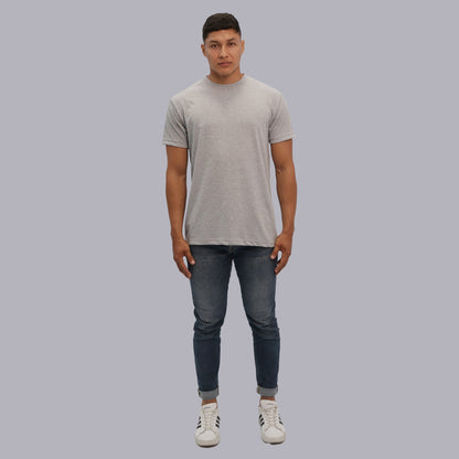 CAMISETA BASICA PREMIUM / GRIS JASPED