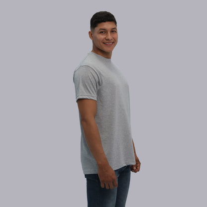 CAMISETA BASICA PREMIUM / GRIS JASPED