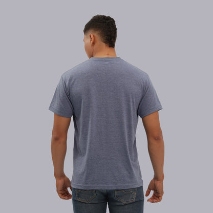CAMISETA BASICA PREMIUM / AZUL JASPED