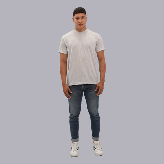 CAMISETA BASICA PREMIUM / JASPED CLARO