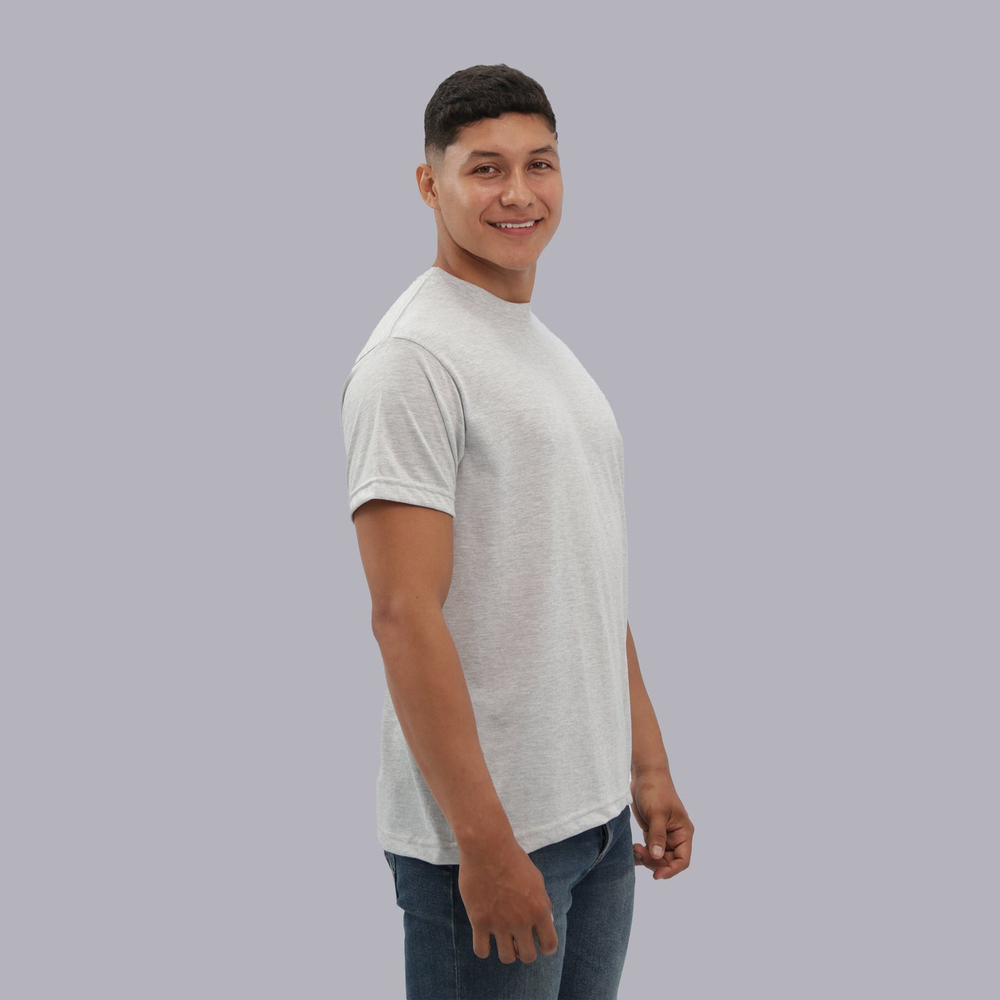 CAMISETA BASICA PREMIUM / JASPED CLARO