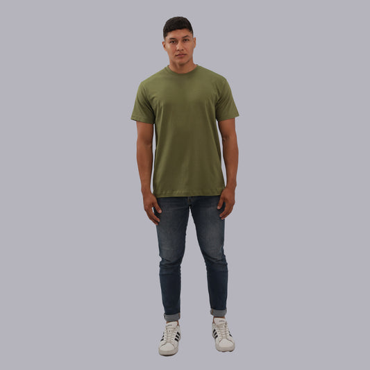CAMISETA BASICA PREMIUM / OLIVO
