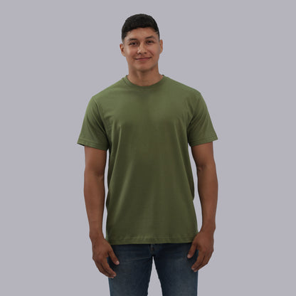 CAMISETA BASICA PREMIUM / OLIVO