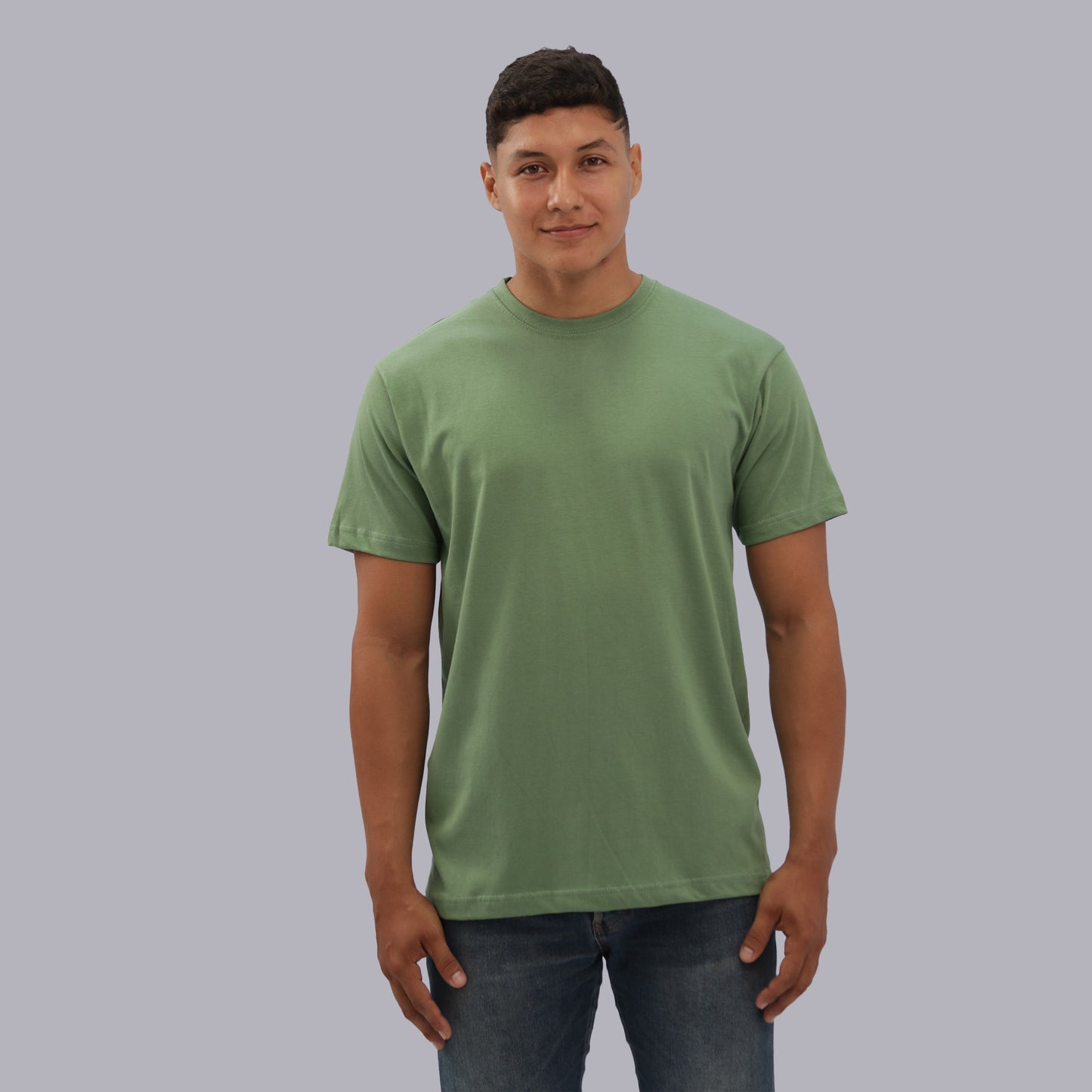 CAMISETA BASICA PREMIUM / SALVIA