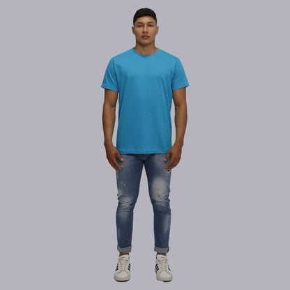 CAMISETA BASICA PREMIUM / TURQUEZA