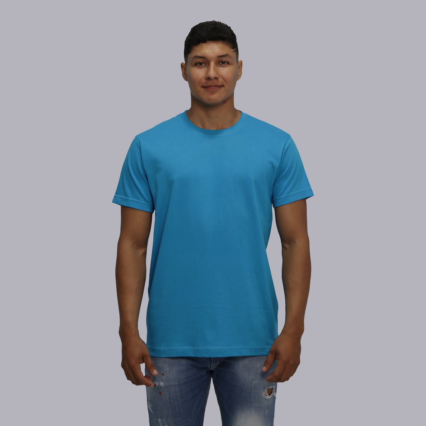 CAMISETA BASICA PREMIUM / TURQUEZA