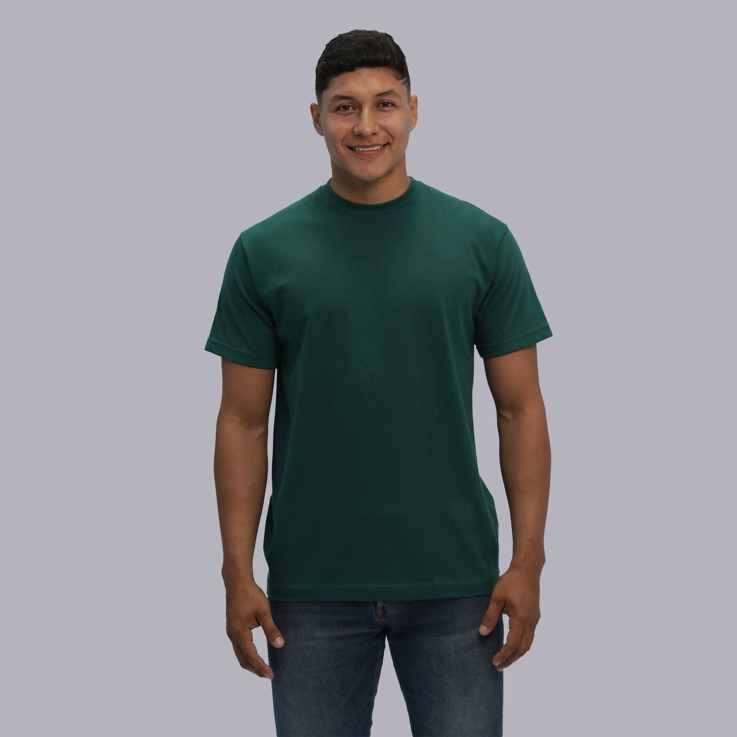 CAMISETA BASICA PREMIUM / VERDE BOTELLA