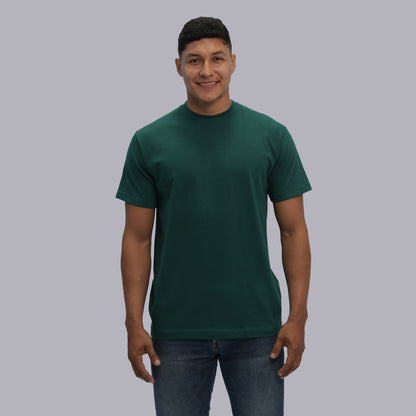 CAMISETA BASICA PREMIUM / VERDE BOTELLA