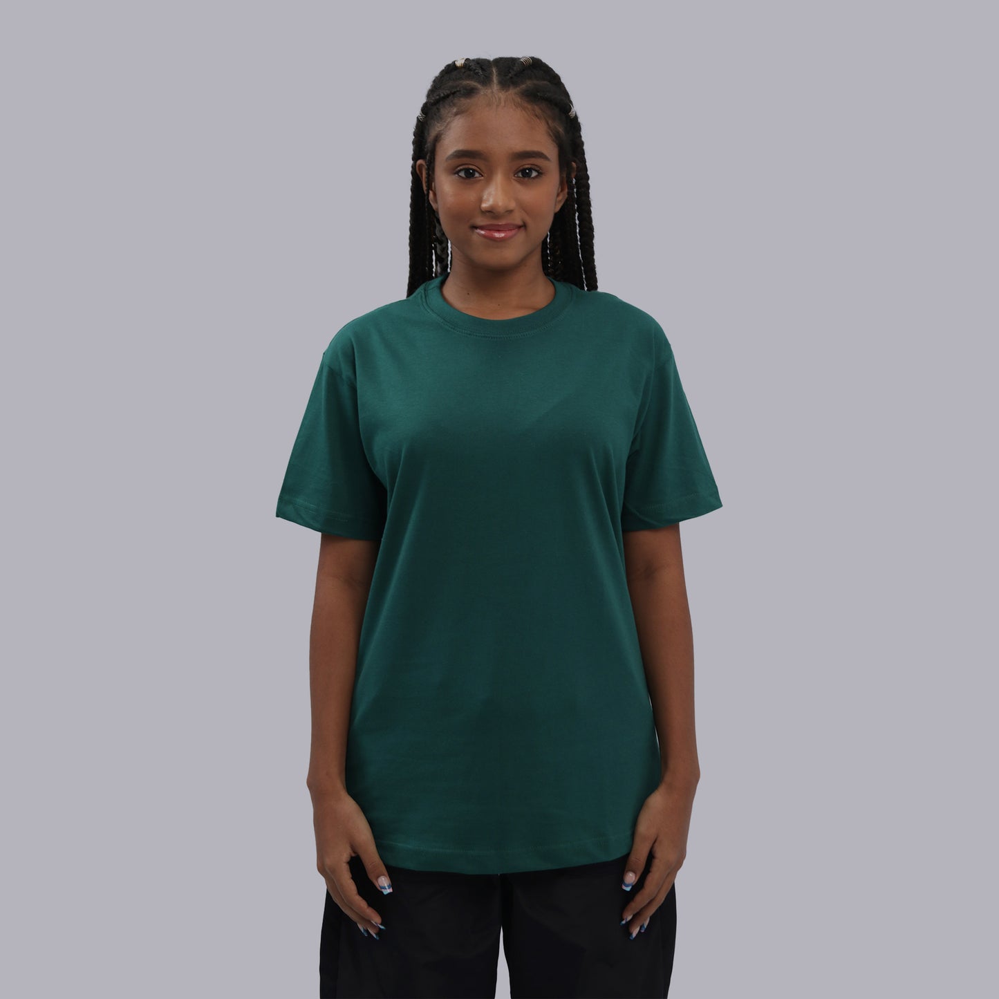 CAMISETA BASICA PREMIUM / VERDE BOTELLA