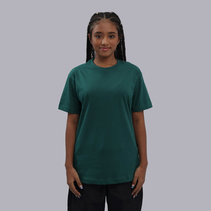 CAMISETA BASICA PREMIUM / VERDE BOTELLA