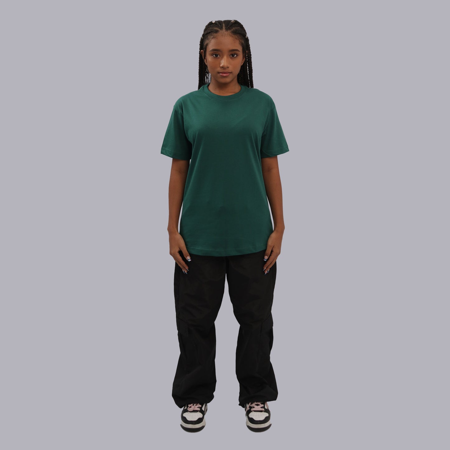 CAMISETA BASICA PREMIUM / VERDE BOTELLA