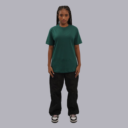 CAMISETA BASICA PREMIUM / VERDE BOTELLA