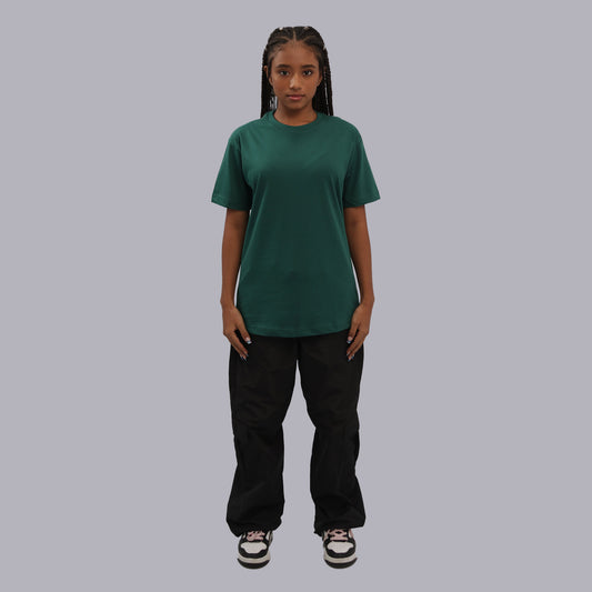 CAMISETA BASICA PREMIUM / VERDE BOTELLA