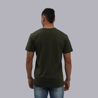 CAMISETA BASICA PREMIUM / VERDE MILITAR
