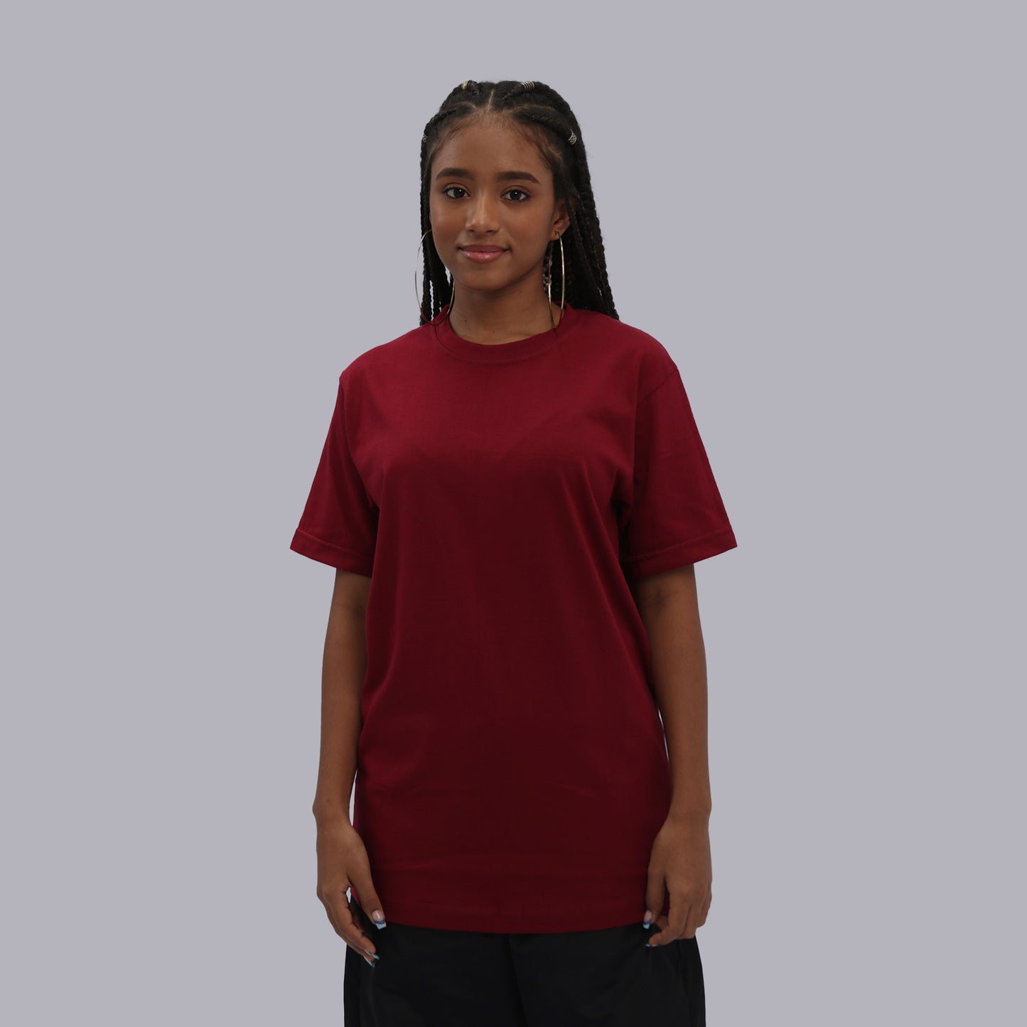 CAMISETA BASICA PREMIUM / VINOTINTO