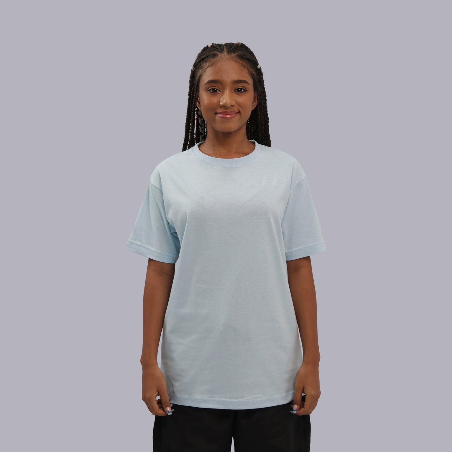 CAMISETA BASICA PREMIUM / AZUL MEDIO