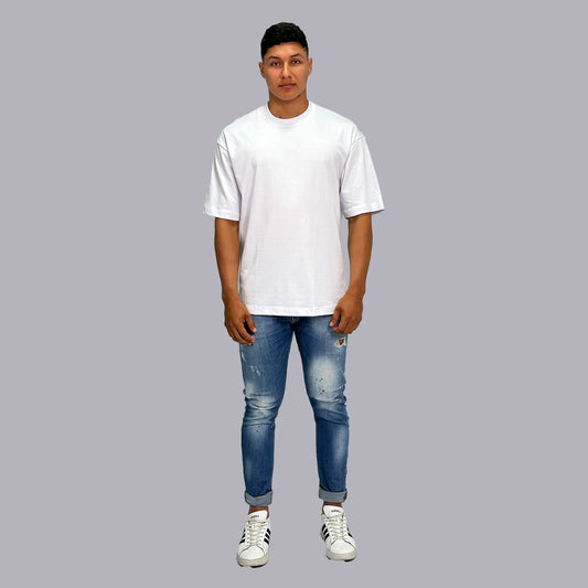 CAMISETA OVERSIZE PREMIUM / BLANCO