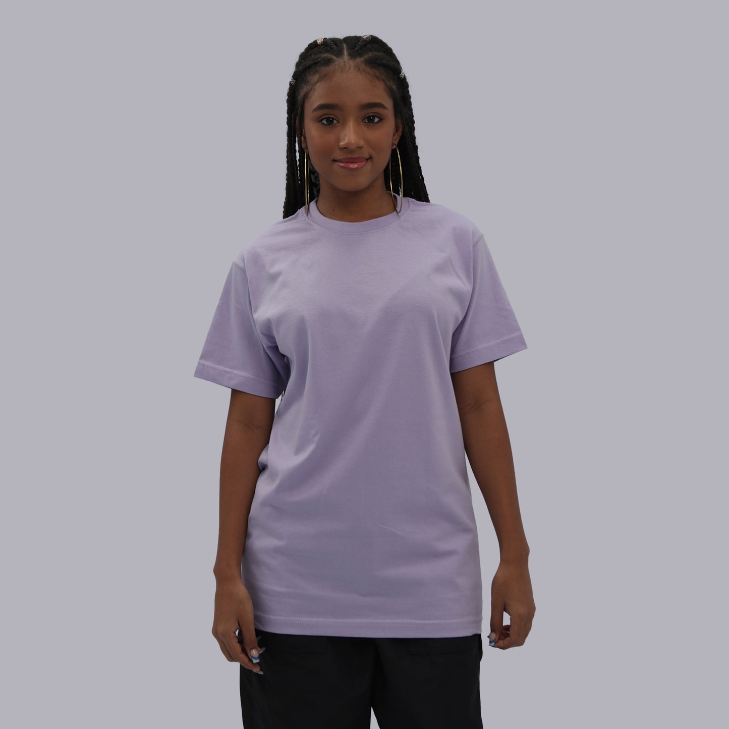 CAMISETA BASICA PREMIUM / VIOLETA PASTEL