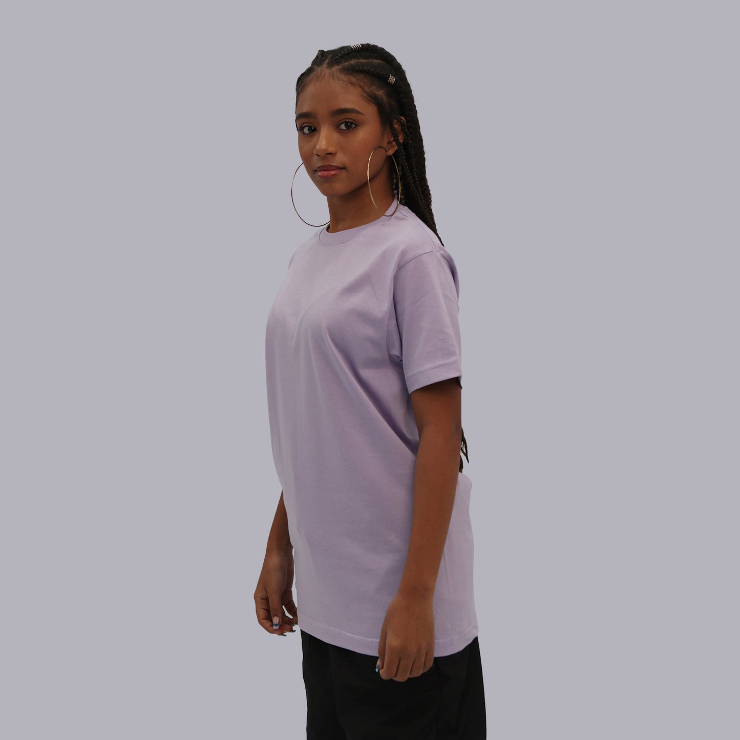 CAMISETA BASICA PREMIUM / VIOLETA PASTEL