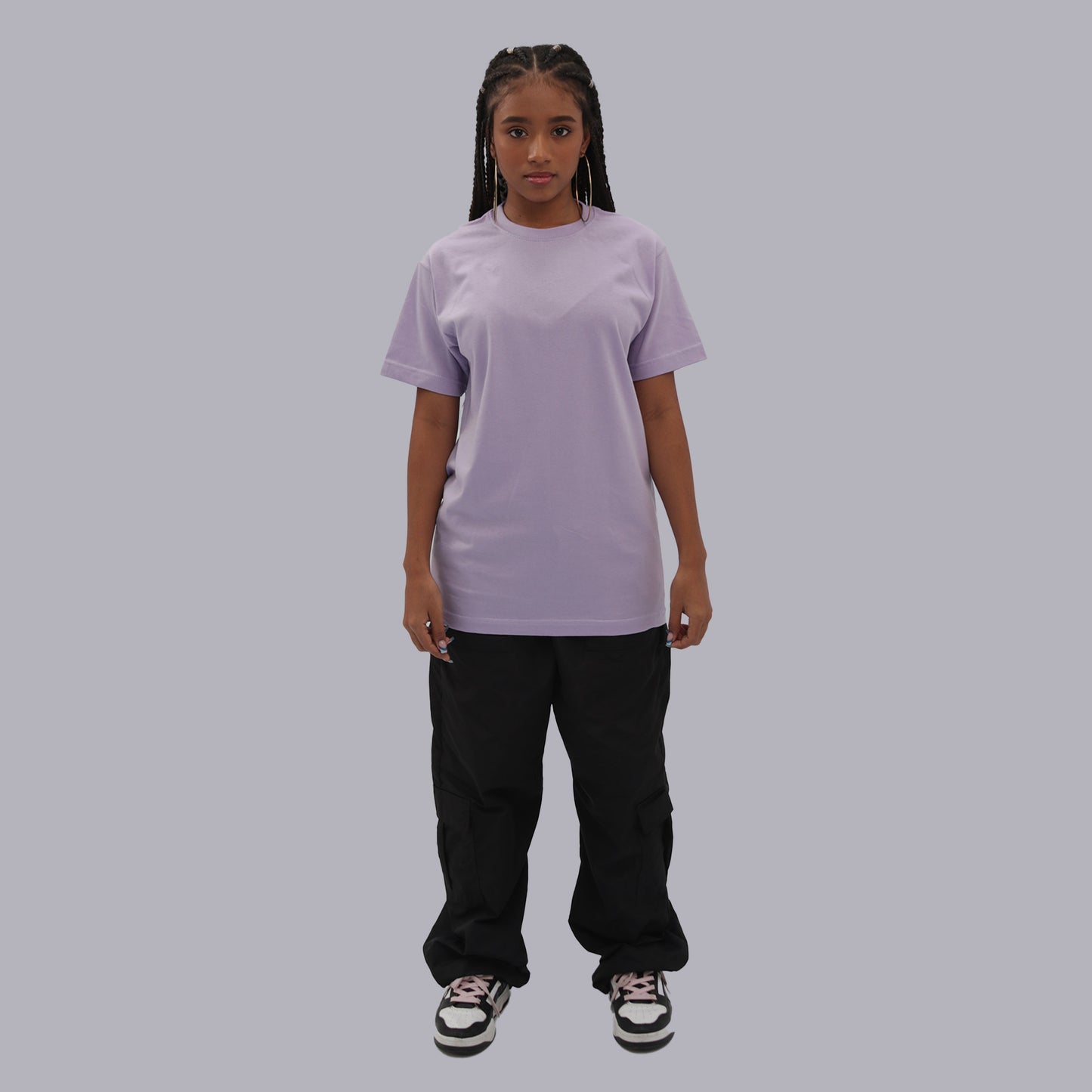 CAMISETA BASICA PREMIUM / VIOLETA PASTEL