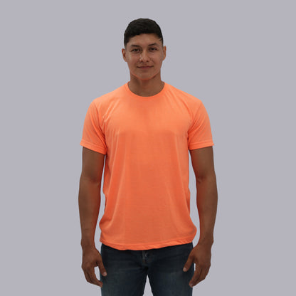 CAMISETA BASICA PREMIUM / NARANJA NEON