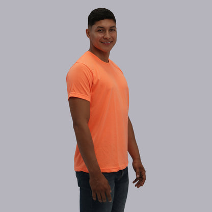 CAMISETA BASICA PREMIUM / NARANJA NEON