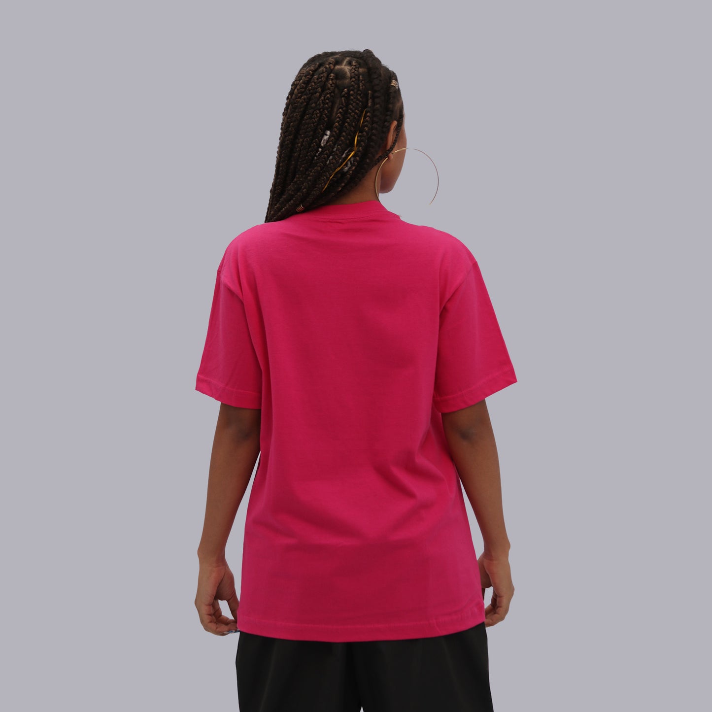 CAMISETA BASICA PREMIUM / ROSA NEON