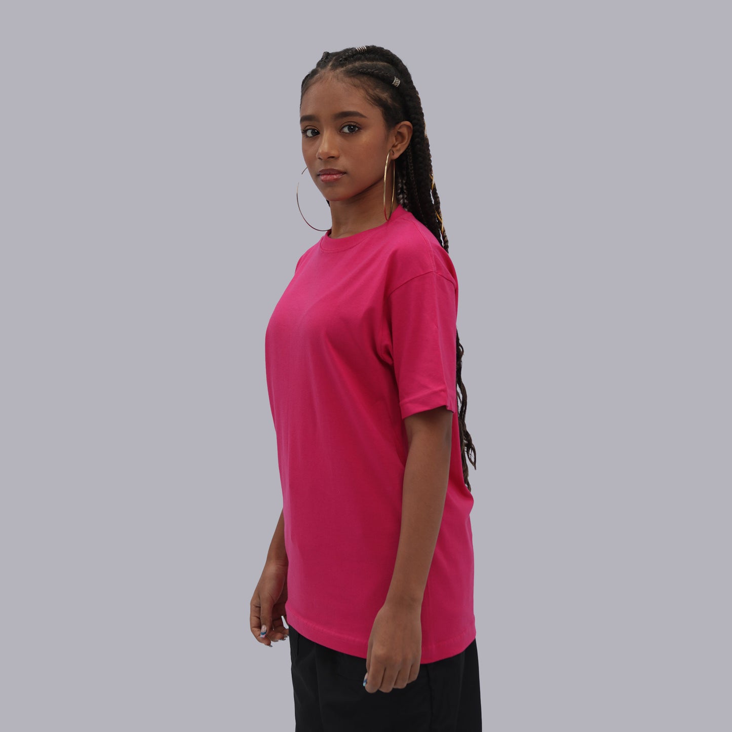 CAMISETA BASICA PREMIUM / FUCSIA
