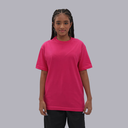 CAMISETA BASICA PREMIUM / ROSA NEON