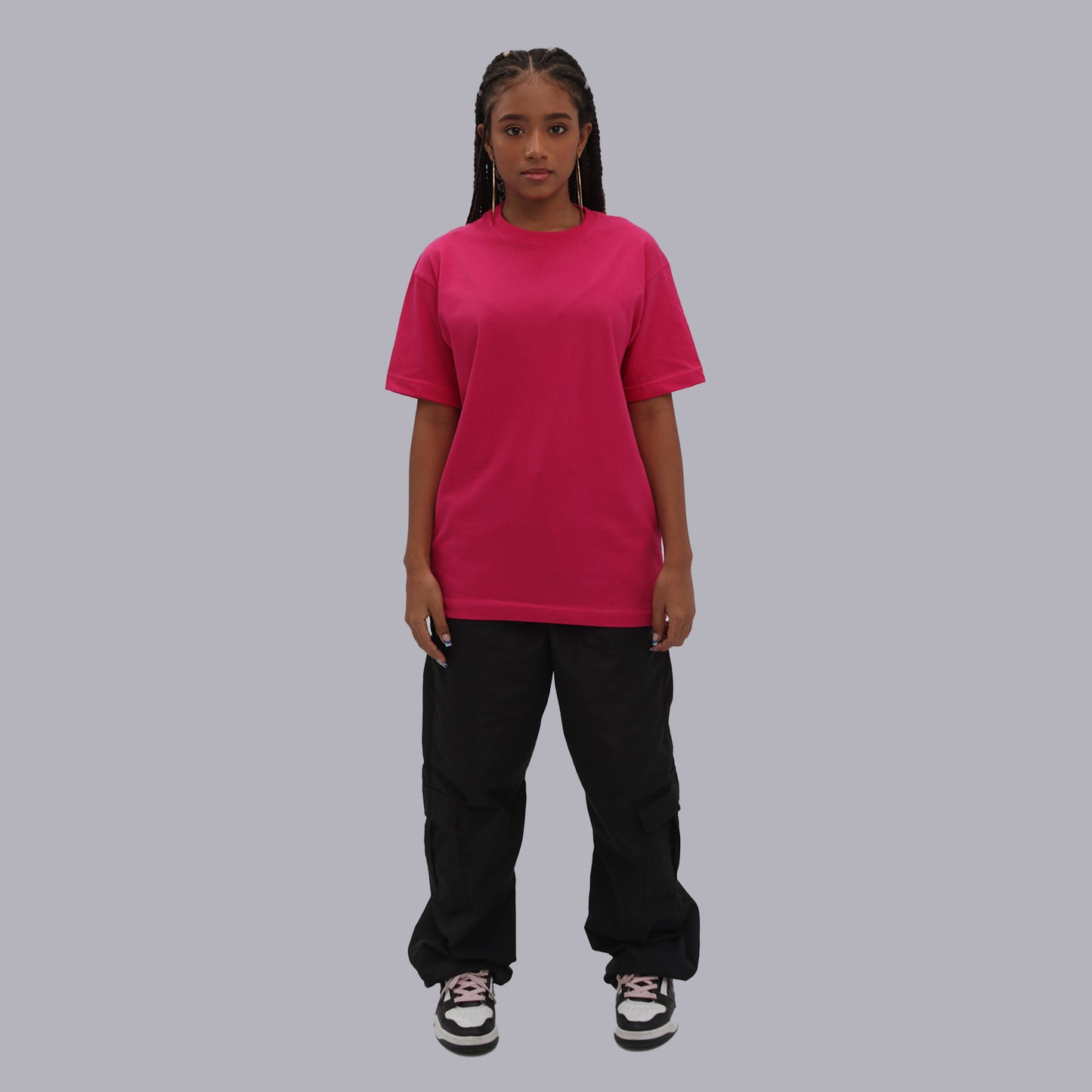 CAMISETA BASICA PREMIUM / FUCSIA