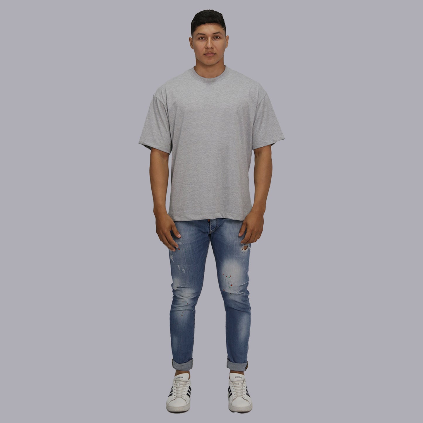 CAMISETA OVERSIZE PREMIUM / GRIS JASPED