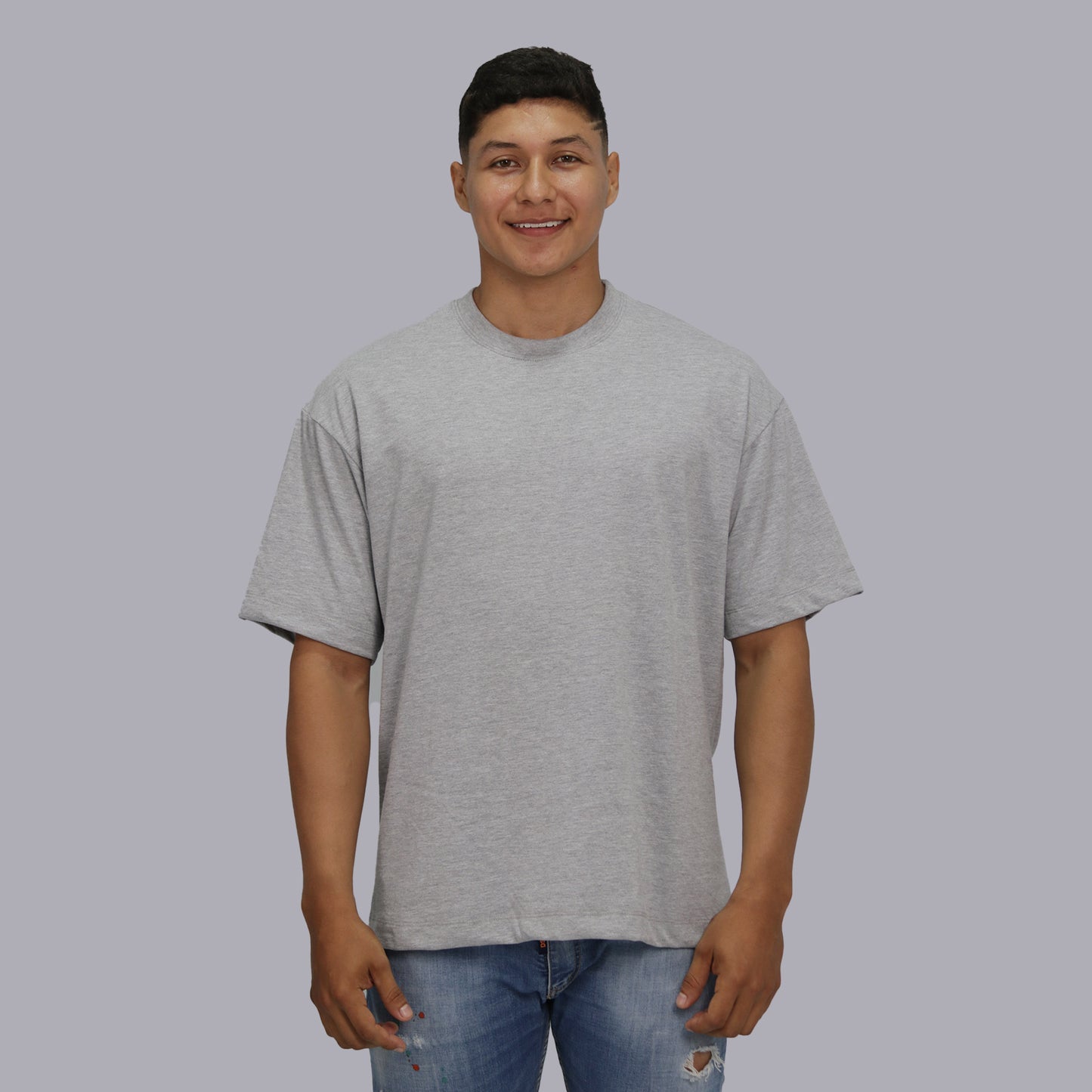 CAMISETA OVERSIZE PREMIUM / GRIS JASPED