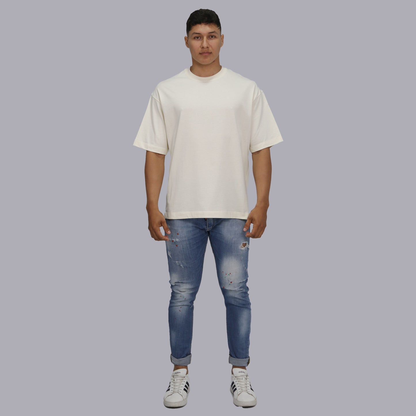 CAMISETA OVERSIZE PREMIUM / MARFIL