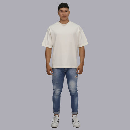 CAMISETA OVERSIZE PREMIUM / MARFIL