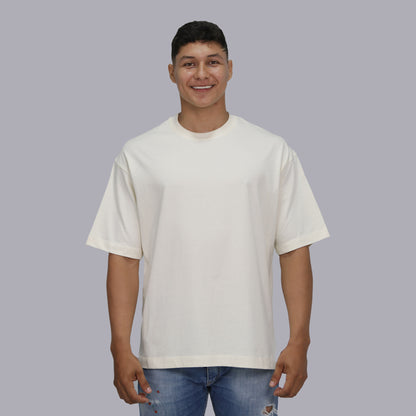 CAMISETA OVERSIZE PREMIUM / MARFIL