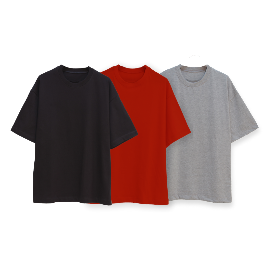 PACKS OVERSIZE PREMIUM  NEGRO + ROJO + GRIS JAPSED