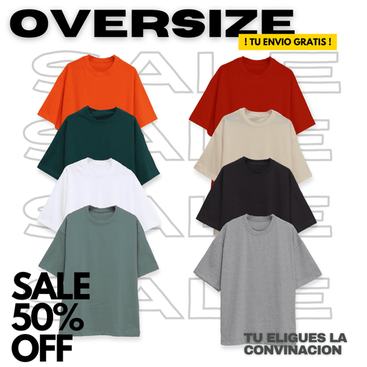 PACK 3 OVERSIZE PREMIUM  100% ALGODON + ENVIO GRATIS