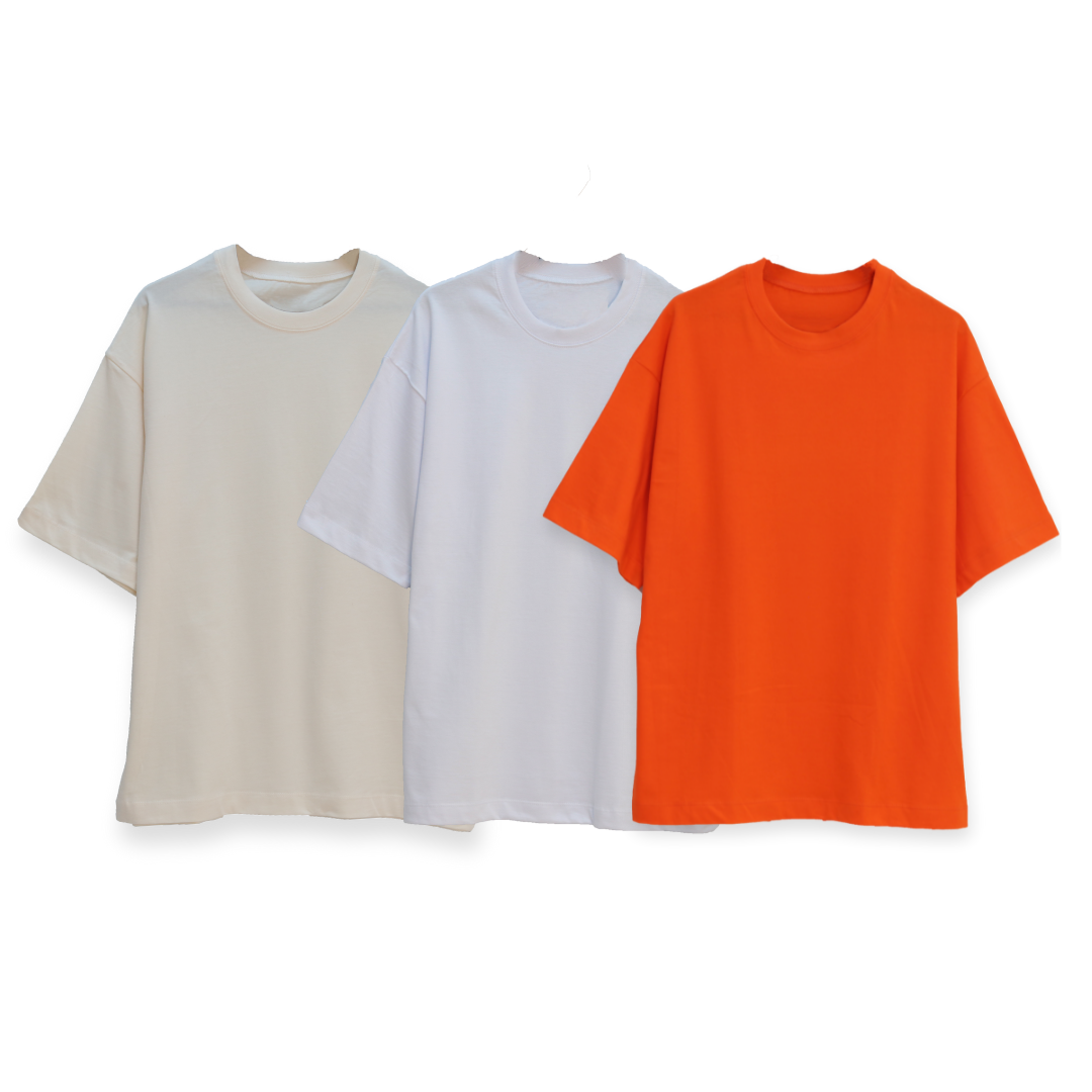 PACKS OVERSIZE PREMIUM VAINILLA + BLANCO + NARANJA