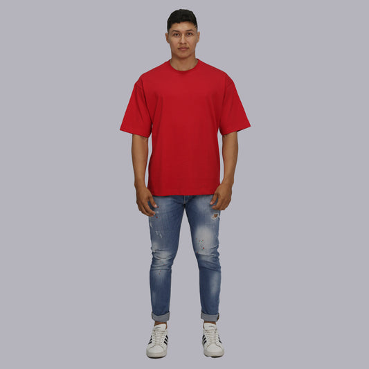 CAMISETA OVERSIZE PREMIUM / ROJO