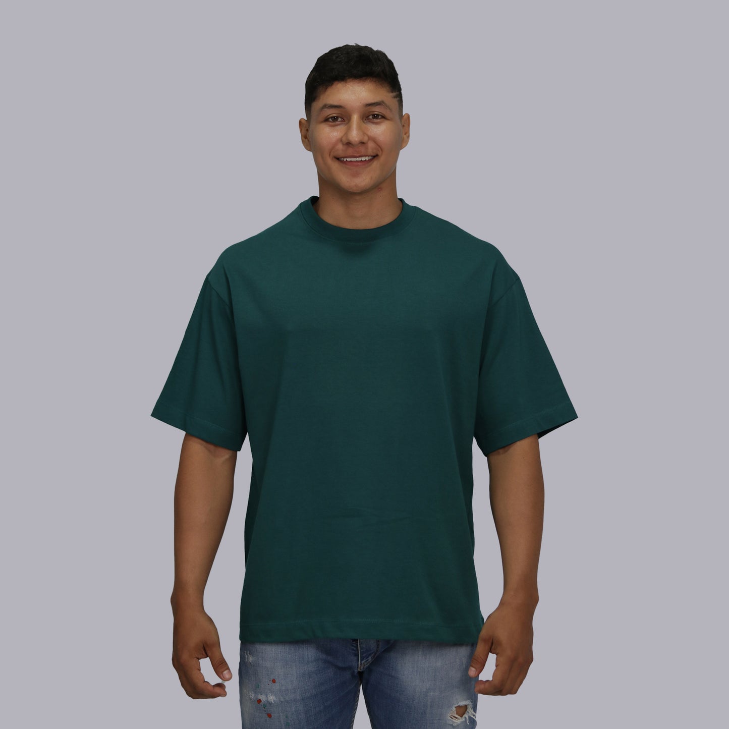 CAMISETA OVERSIZE PREMIUM / VERDE BOTELLA