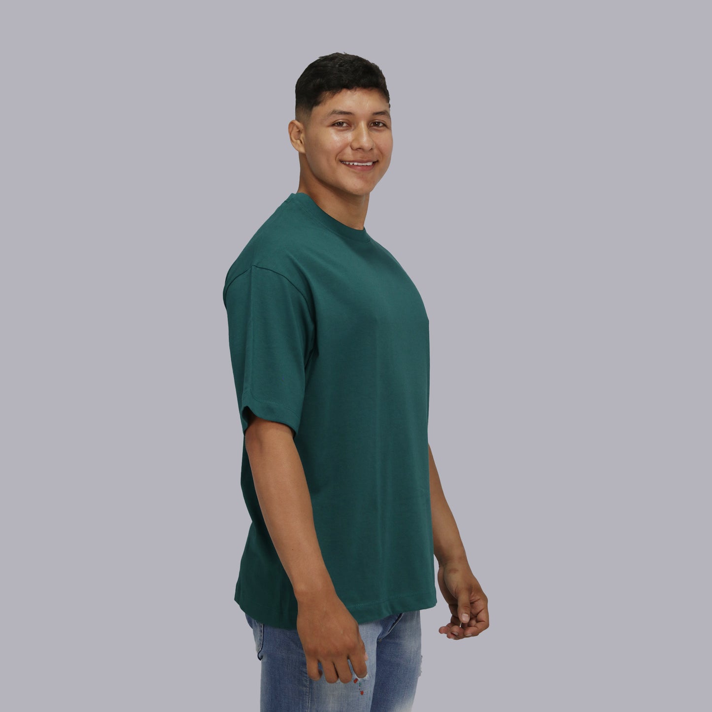 CAMISETA OVERSIZE PREMIUM / VERDE BOTELLA